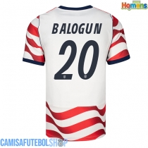 Camisa de time de futebol Estados Unidos Folarin Balogun #20 Replicas 1º Equipamento Mundo 2026 Manga Curta